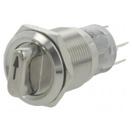 Comutator: rotativ | Poz: 2 | SPDT | 0,5A/220VAC | 1A/24VDC | -20÷55°C | LAS1-AGQ-11X/21/G/12V/S