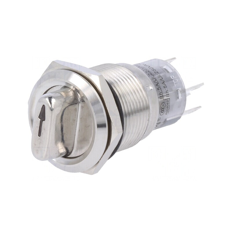 Comutator rotativ SPDT 0,5A/220VAC 1A/24VDC | Electronic-mag.ro | Componente Electronice