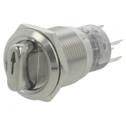 Comutator: rotativ | Poz: 2 | SPDT | 0,5A/220VAC | 1A/24VDC | -20÷55°C | LAS1-AGQ-11X/21/R/24V/S