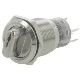 Comutator: rotativ | Poz: 2 | SPDT | 0,5A/220VAC | 1A/24VDC | -20÷55°C | LAS1-AGQ-11X/23/R/12V/S