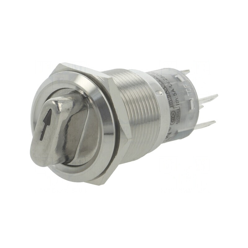 Comutator Rotativ 2 Pozitii SPDT 0,5A 220VAC 1A 24VDC | Electronic-mag.ro | Componente Electronice