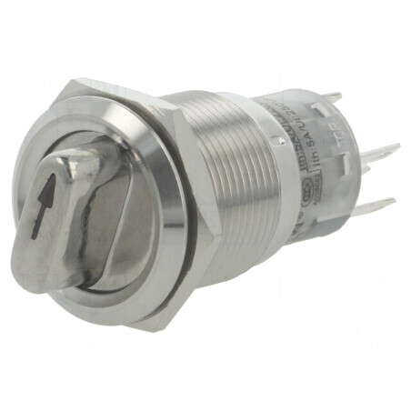 Comutator Rotativ 2 Pozitii SPDT 0,5A 220VAC 1A 24VDC | Electronic-mag.ro | Componente Electronice