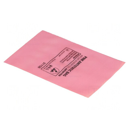 Pungă de protecție ESD, 203x127mm, 75um, 100 buc, Roz | Electronic-mag.ro | Componente Electronice