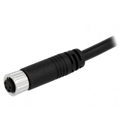 Conector M8 5m 4 Pin Drept cu Manșon și Cabluri