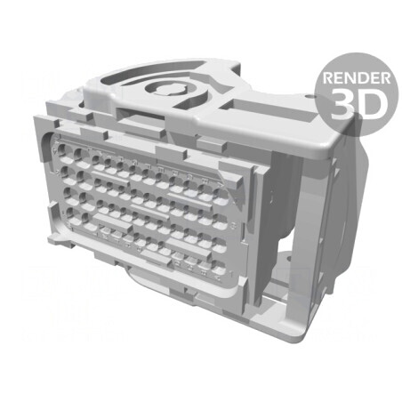 Conector auto CMC mamă PIN 48 maro | Electronic-mag.ro | Componente Electronice
