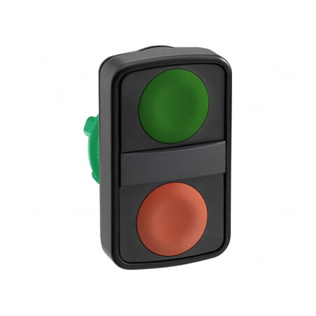 Comutator dublu 22mm roșu/verde fără IP66 plat | Electronic-mag.ro | Componente Electronice