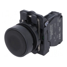 Comutator Apăsare 22mm 1 NO Negru | Electronic-mag.ro | Componente Electronice