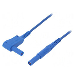 Cablu de măsurare 16A 1m albastru PVC | Electronic-mag.ro | Componente Electronice