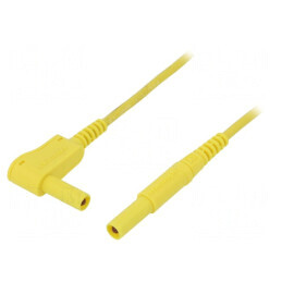 Cablu de măsurare 16A 1m galben PVC | Electronic-mag.ro | Componente Electronice