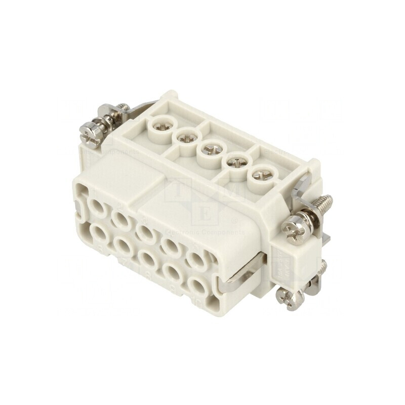 Conector HDC Inserturi Contact Mamă 10 PIN 16A | Electronic-mag.ro | Componente Electronice