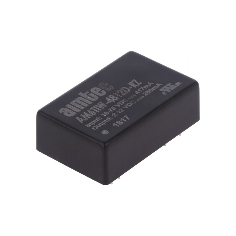 Convertor DC/DC 6W 18-75V la 12V/-12V | Electronic-mag.ro | Componente Electronice
