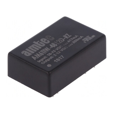 Convertor DC/DC 6W 18-75V la 12V/-12V | Electronic-mag.ro | Componente Electronice
