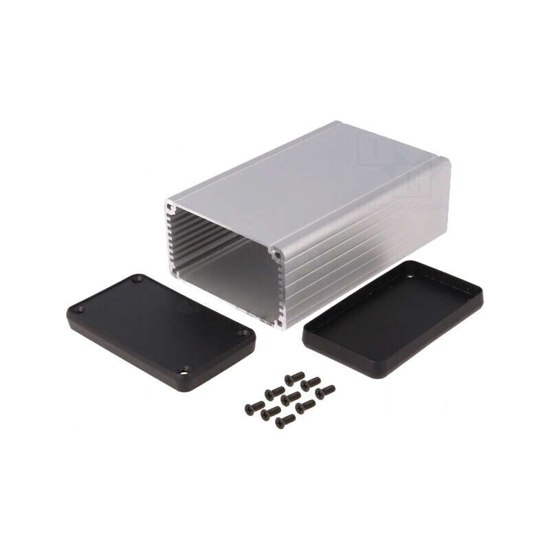 Carcasa Aluminiu Gri 78x120x43mm | Electronic-mag.ro | Componente Electronice