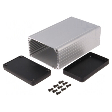Carcasa Aluminiu Gri 78x120x43mm | Electronic-mag.ro | Componente Electronice