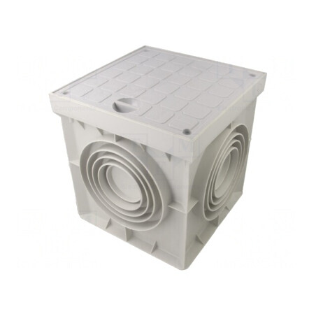 Ground Drain Enclosure 195x195x203mm IP44 | Electronic-mag.ro | Componente Electronice