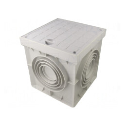 Ground Drain Enclosure 195x195x203mm IP44 | Electronic-mag.ro | Componente Electronice