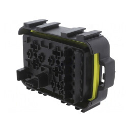 Carcasa cu împingere piste 10, poliamidă neagră 66 | Electronic-mag.ro | Componente Electronice