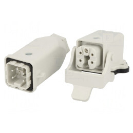 Conector HDC Tată Mamă 5 4 PIN 3A M20