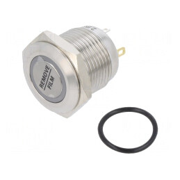 Comutator Anti-Vandalism SPST-NO 2A 48V DC IP65 Ø16mm | Electronic-mag.ro | Componente Electronice