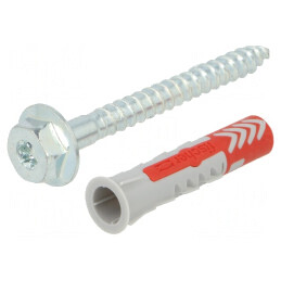 Anchoră Plastic cu Șurub 10x50 DUOPOWER 25buc 10mm | Electronic-mag.ro | Componente Electronice