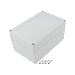 Carcasă Universală 120x180x90mm cu Bucșă din Alamă ABS | Electronic-mag.ro | Componente Electronice