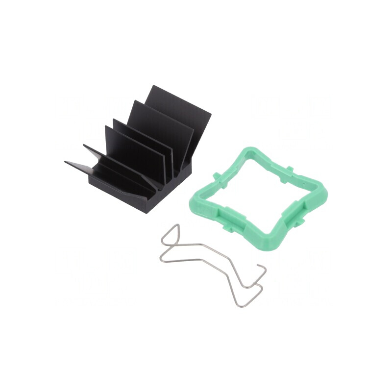 Radiator extrudat cu aripioare BGA negru 19x19mm | Electronic-mag.ro | Componente Electronice Radiator extrudat cu aripioare BGA negru 19x19mm | Electronic-mag.ro | Componente Electronice