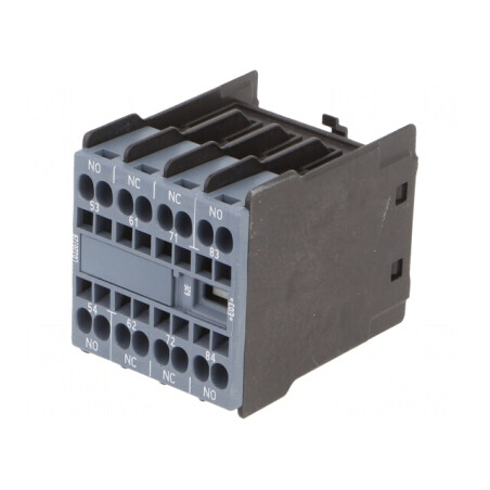 Contacte auxiliare 3RH20 S00 6A frontală | Electronic-mag.ro | Componente Electronice