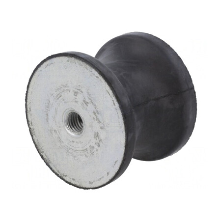 Atenuator de Vibrații M12, 70mm, Guma, 53mm Lungime | Electronic-mag.ro | Componente Electronice