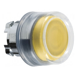 Comutator Apăsare 22mm Galben | Electronic-mag.ro | Componente Electronice