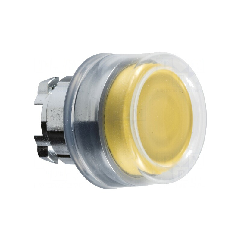 Comutator Apăsare 22mm Galben | Electronic-mag.ro | Componente Electronice