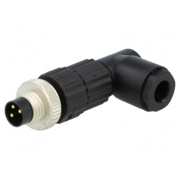 Conector M8 Tată Pin 3 Unghi 90° pe Cablu IP67 | Electronic-mag.ro | Componente Electronice