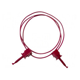 Cablu de Măsurare 5A cu Clips și Cârlig Roșu | Electronic-mag.ro | Componente Electronice