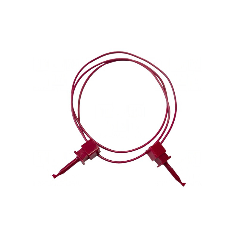 Cablu de Măsurare 5A cu Clips și Cârlig Roșu | Electronic-mag.ro | Componente Electronice