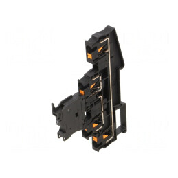 Conector de Îmbinare Șine 0,2-6mm2 4 Borne Negru PTTB | Electronic-mag.ro | Componente Electronice