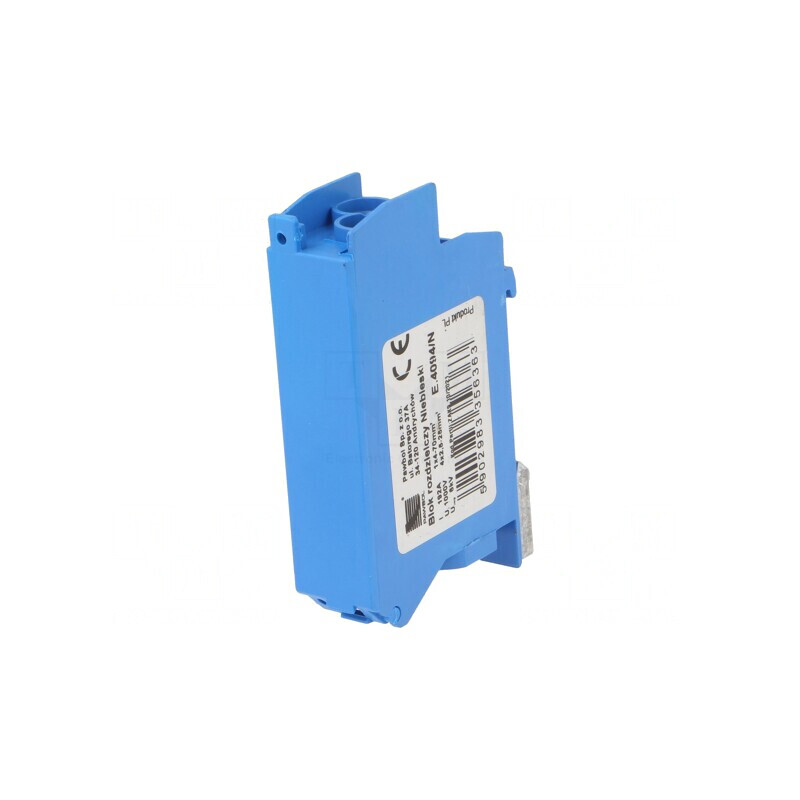 Bloc Distribuție 1 Pista 5 Borne Albastru | Electronic-mag.ro | Componente Electronice