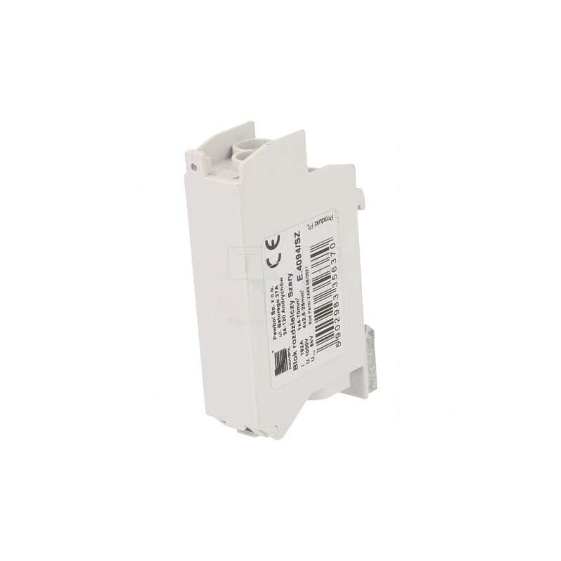 Bloc de Distribuție Piste 1 Borne 5 Gri ABS | Electronic-mag.ro | Componente Electronice