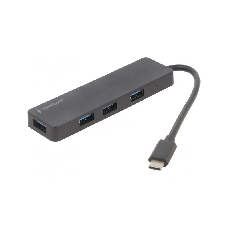 Hub USB 4 Porturi, USB-C la USB-A, Negru, 0.15m | Electronic-mag.ro | Componente Electronice Hub USB 4 Porturi, USB-C la USB-A, Negru, 0.15m | Electronic-mag.ro | Componente Electronice