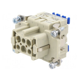 Conector HDC inserturi de contact mamă 6 pini | Electronic-mag.ro | Componente Electronice