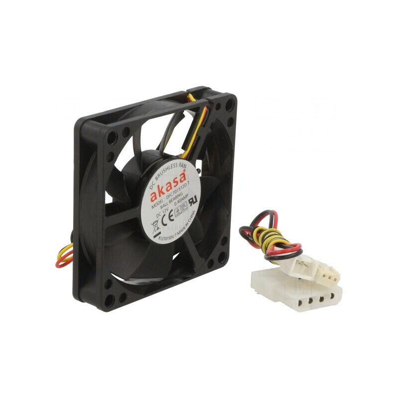 Ventilator axial 12V 70x70x15mm 46,5dBA negru cu rulment cu bilă | Electronic-mag.ro | Componente Electronice Ventilator axial 12V 70x70x15mm 46,5dBA negru cu rulment cu bilă | Electronic-mag.ro | Componente Electronice