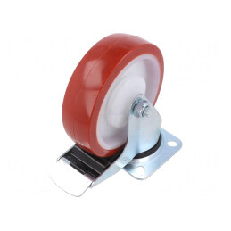 Roată de transport poliuretan 125mm 150kg | Electronic-mag.ro | Componente Electronice