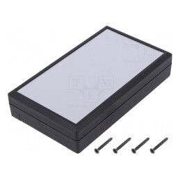 Carcasă universală neagră ABS 85x145x31mm | Electronic-mag.ro | Componente Electronice