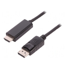 Cablu DisplayPort 1.2 la HDMI 3m Negru | Electronic-mag.ro | Componente Electronice
