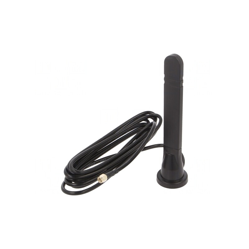 Antenă SMA Neagră 8dBi 3m 3300-3800MHz 50Ω | Electronic-mag.ro | Componente Electronice
