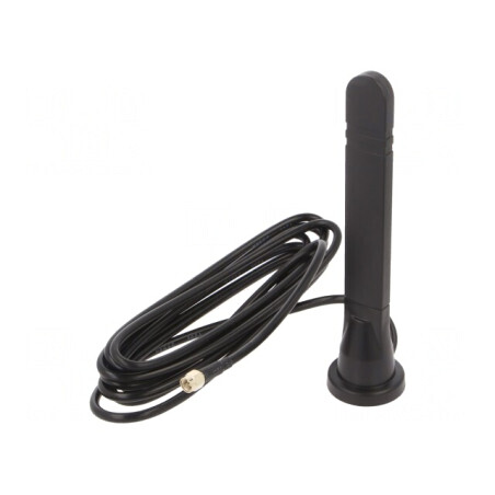 Antenă SMA Neagră 8dBi 3m 3300-3800MHz 50Ω | Electronic-mag.ro | Componente Electronice
