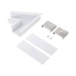 Conector 60° Aluminiu Alb VARIO30-07 | Electronic-mag.ro | Componente Electronice