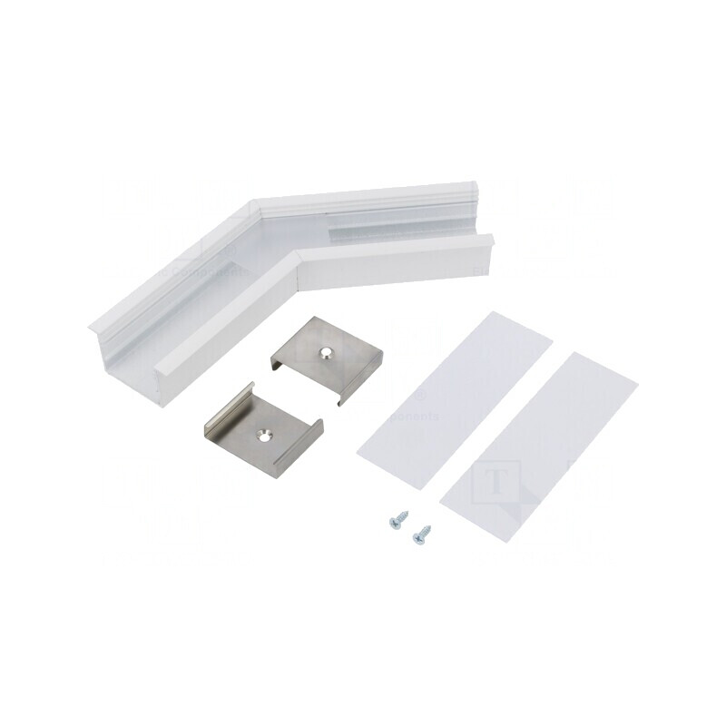 Conector 135° Alb Aluminiu VARIO30-07 | Electronic-mag.ro | Componente Electronice