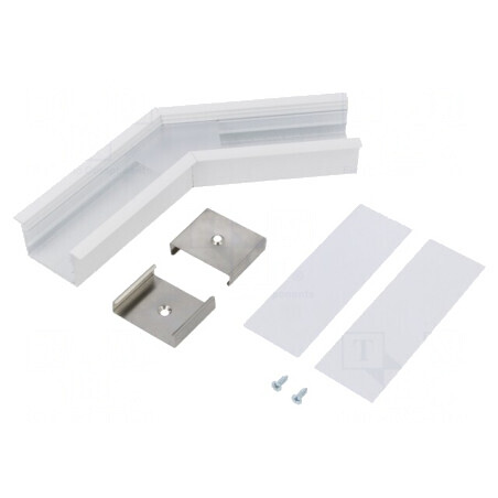 Conector 135° Alb Aluminiu VARIO30-07 | Electronic-mag.ro | Componente Electronice
