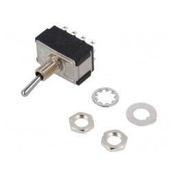 Comutator Basculant 2 Pozitii 4PDT 6A 125VAC 6VDC | Electronic-mag.ro | Componente Electronice