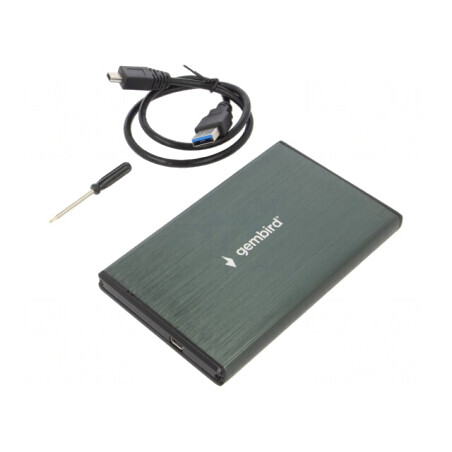 Carcasă Externă Hard Disk 2.5" USB 3.0 Aluminiu Verde | Electronic-mag.ro | Componente Electronice