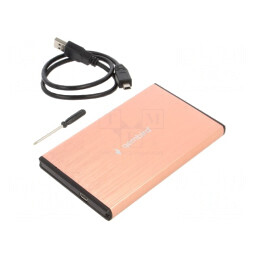 Carcasă hard discuri: 2,5" | USB 3.0 | Mat.carc: aluminiu | roz | EE2-U3S-3-P